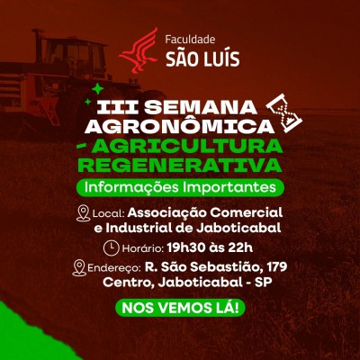 III SEMANA AGRONÔMICA 